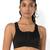 Black bras Zip Front Sport Bra