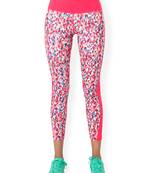 Coral Aztec workout gym wear Full Legging