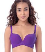 Purple bras Seamless Wireless Plunge Bra