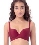 Red bras Seamless Wireless Plunge Bra