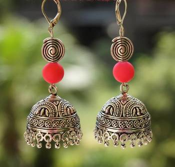 navtrata silver statement jhumka 1