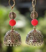 navtrata silver statement jhumka