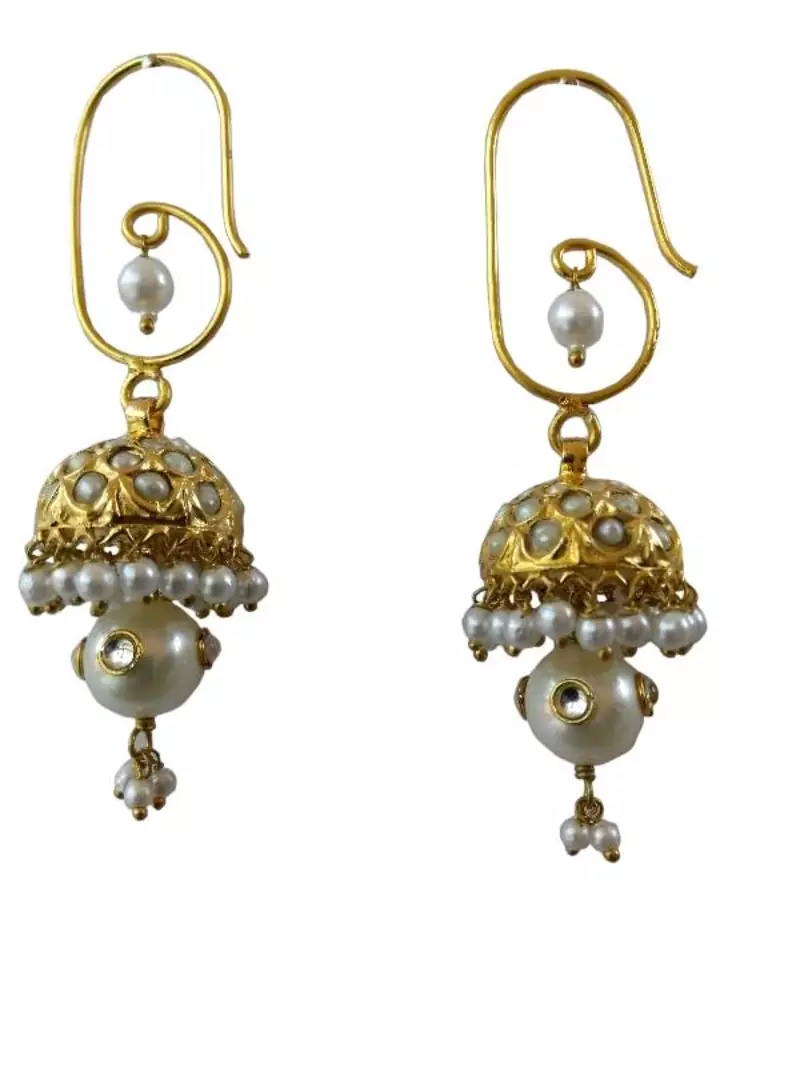 Traditional Golden Jhumki