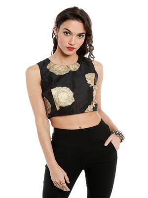 Ira soleil Black poly dupiyon short top 1