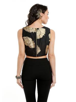 Ira soleil Black poly dupiyon short top 5