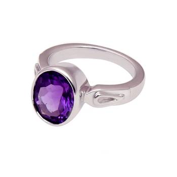 GII Certified 3.28 CTS AMETHYST(JAMBUMANI) GEMSTONE RING 1