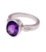 GII Certified 3.28 CTS AMETHYST(JAMBUMANI) GEMSTONE RING
