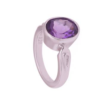 GII Certified 3.28 CTS AMETHYST(JAMBUMANI) GEMSTONE RING 2