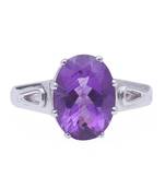 GII Certified 5.17 CTS AMETHYST(JAMBUMANI) GEMSTONE RING