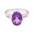 GII Certified 5.17 CTS AMETHYST(JAMBUMANI) GEMSTONE RING