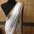 White and Red Brocade Saree
