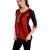 Ira soleil Maroon & black made of poly tafetta with polyester lycra embroidered top