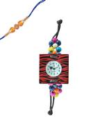 Silver Plain Rakhi With Jewellery