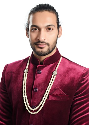 2 Line Pearl With Stone Dulha Mala For 