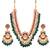 Dashing Gold plated jadtar necklace set