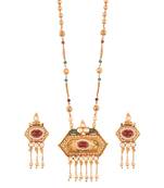 In-Demand Gold plated  jadtar pendant set