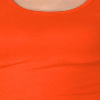 Orange Cotton Lycra  stitched blouse 4