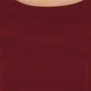 Maroon Cotton Lycra  stitched blouse 4