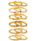 Multicolor pearl bangles-and-bracelets