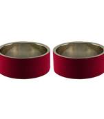 Maroon Plain  Metal Bangle