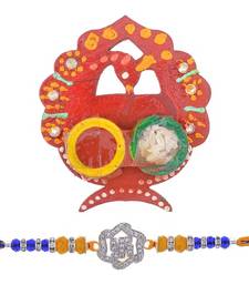Celebrations rakshabandhan special american diamond rakhi for brother ...