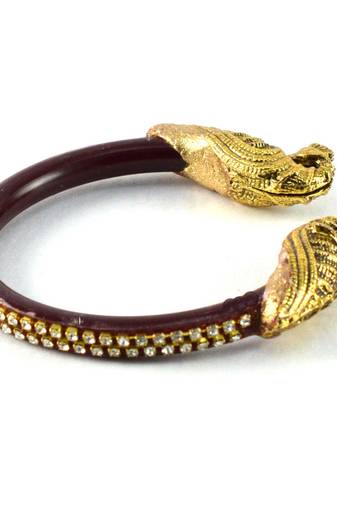 Designer Bangles  Kara Colour Maroon