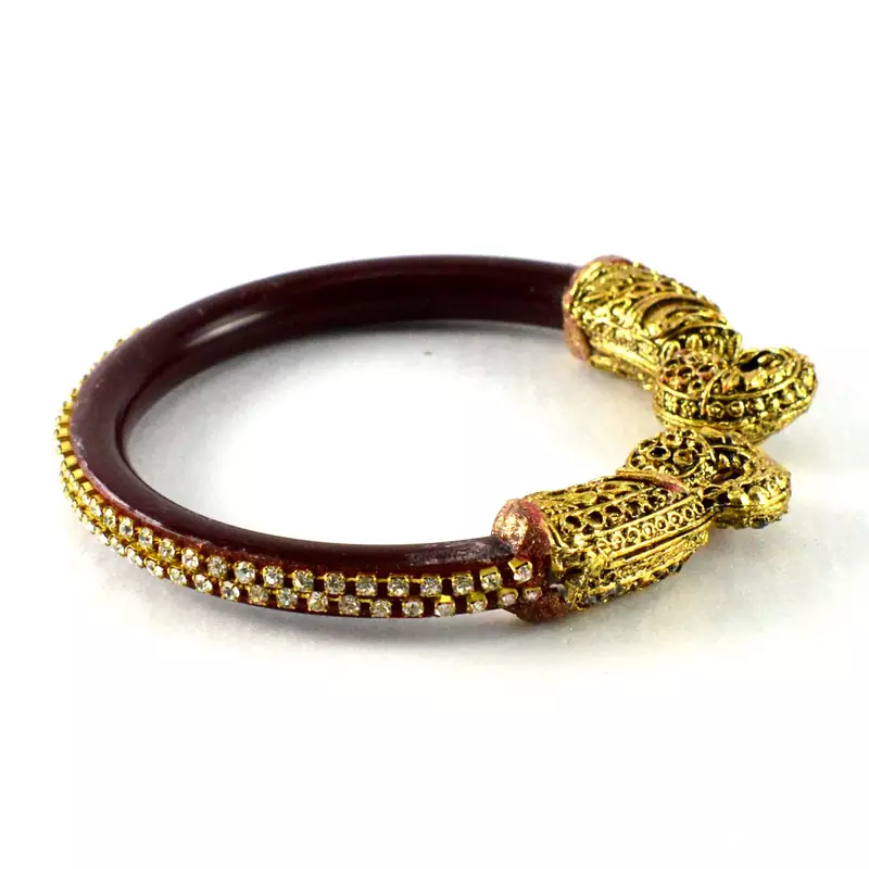 Amazing Bangles Kara Colour Maroon