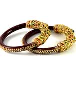 Designer Bangles Colour Maroon