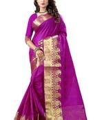 Majnata woven banarasi silk saree with blouse
