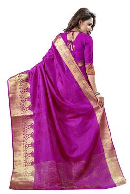 Majnata woven banarasi silk saree with blouse 3