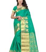 Rama woven banarasi silk saree with blouse