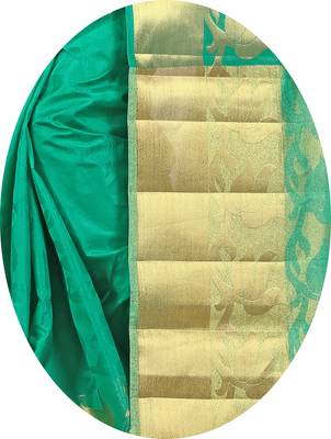 Rama woven banarasi silk saree with blouse 5