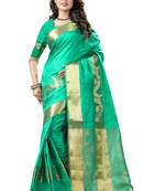 Rama woven banarasi silk saree with blouse
