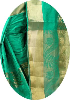 Rama woven banarasi silk saree with blouse 5
