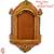 Traditional Palace Window Photo Frame With Wood And Clay Art