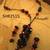 Tread necklace with crystal beads  