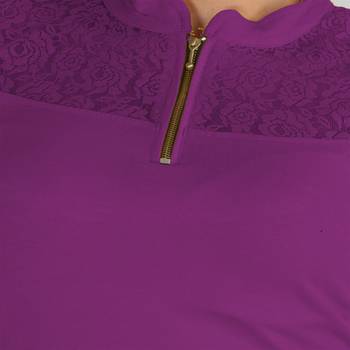 Magenta Cotton Lycra  stitched blouse 4