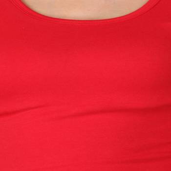 Red Cotton Lycra  stitched blouse 4