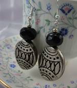 The Black and Silver Earrings