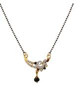 Ethnic  Multicolor  Gold Plated With Stone Studded  Mangalsutra