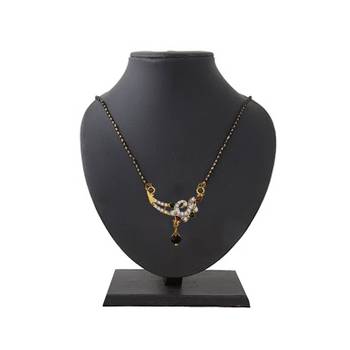 Ethnic  Multicolor  Gold Plated With Stone Studded  Mangalsutra 2