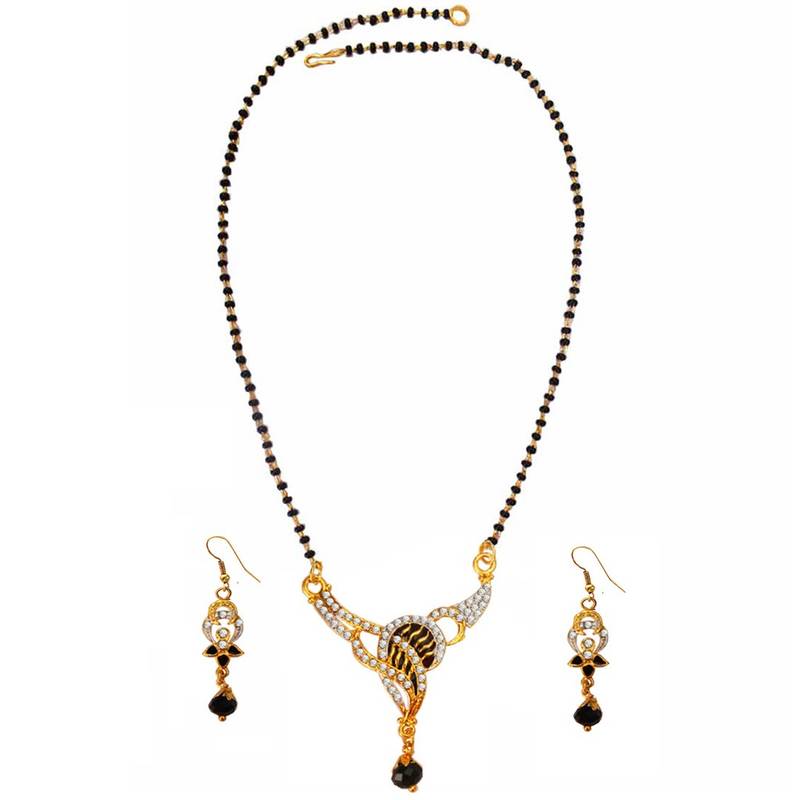Traditional  Kareena Kapoor Inspired Meenakari Design Mangalsutra Set