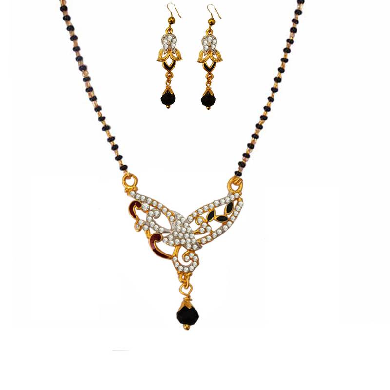 Traditional  Kareena Kapoor Inspired Meenakari Design Mangalsutra Set