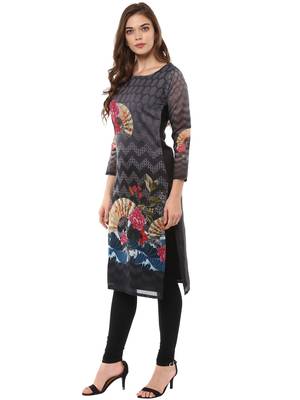 Multi stitched Poly Chanderi stitched kurti 3
