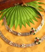 Gorgeous Two Tone Trendy Kundan Anklets