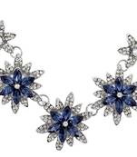 Black rhodium stone necklaces