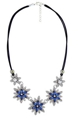 Black rhodium stone necklaces 2