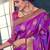 Purple woven silk saree with blouse