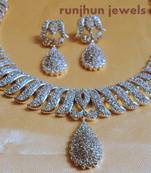 Gorgeous Cz Necklace Set