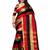 Multicolor printed cotton silk saree with blouse